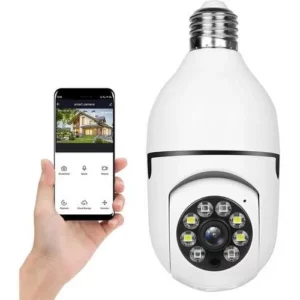 Caméra de Surveillance Wi-Fi E27 : Vision Nocturne, Suivi Automatique, Alerte Instantanée