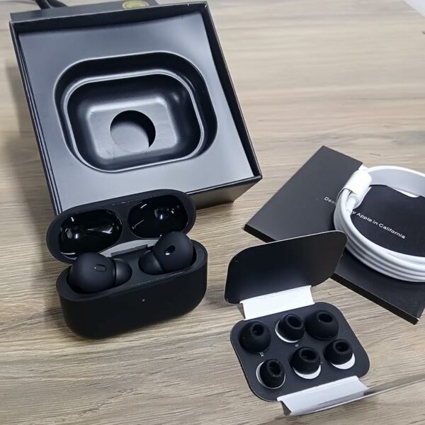 AirPods Pro 2 Black Edition (Replique) : Chipset H2, ANC, Écran contextuel – Image 5