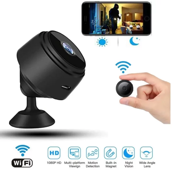 Mini caméra de SURVEILLANCE IP A9 -HD -1080P -Vision nocturne -WIFI – Image 4