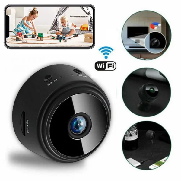 Mini caméra de SURVEILLANCE IP A9 -HD -1080P -Vision nocturne -WIFI