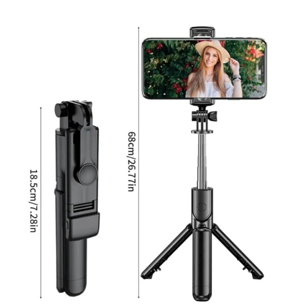 Trépied 3 en 1 avec Bouton Flash et LED – Stabilité, Éclairage et Praticité en Un Seul Accessoire – Image 7