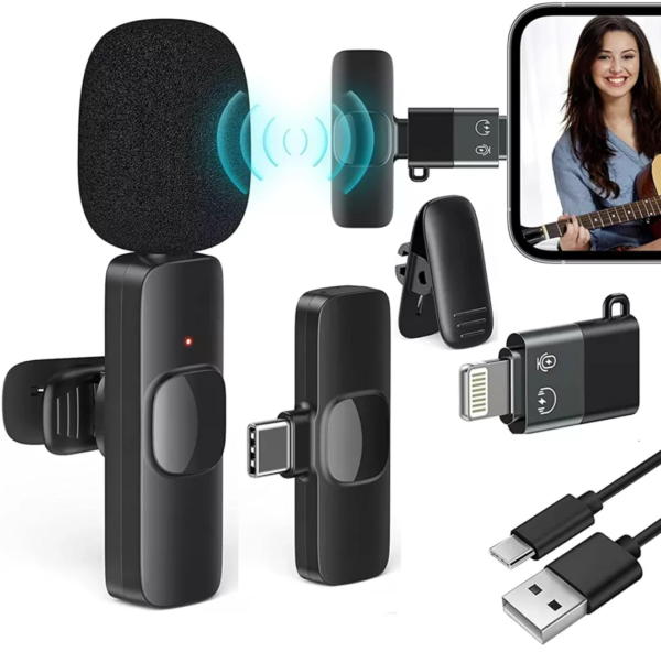 Microphone Sans Fil K8 - Pour Créateurs de Contenu Tunisie | iPhone & Android – Image 2
