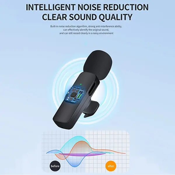 K8-Wireless-Clip-Microphone-USB-C-and-Lightning-Ports-@-ido.lk_